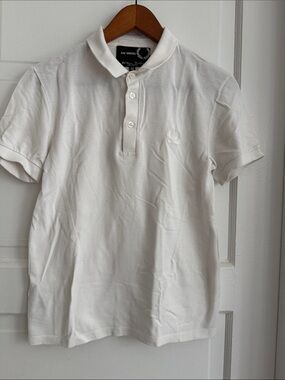 Raf Simons Fred Perry White Short-Sleeve Polo Shirt